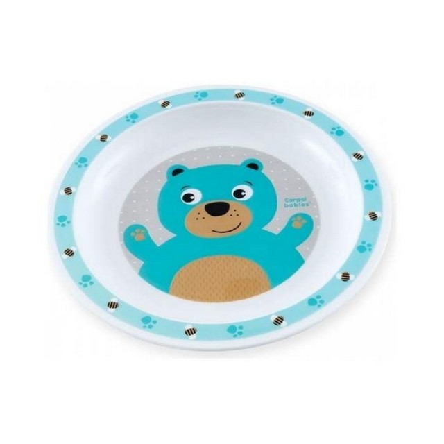 CANPOL BABY PLATE - BEAR (BLUE)